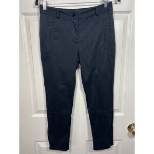 Kate Spade New York Live Colorfully Black Tapered Leg Ankle Zip Pants 4 Small